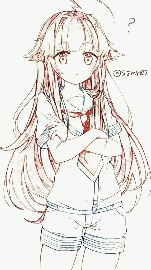 黑白配 动漫 唯美 壁纸 插画 头像 可爱 唯美 二女生发型简笔画绘动漫