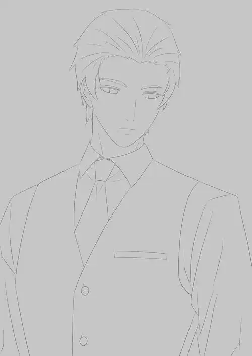 亲友看到了背头白起,想要一个背头李泽言,想了想画风不太合适就找了张