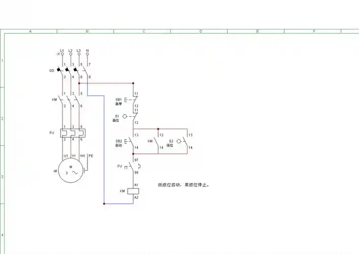工地上自动控制水泵接线图如何?