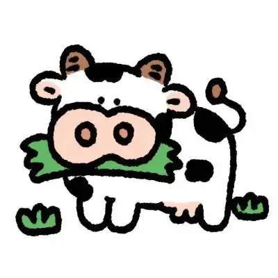 卡通头像手绘可爱小动物简约白底图片