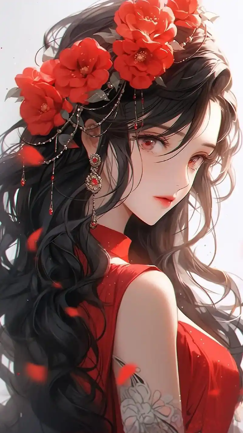 红妆红衣醉红颜|壁纸|头像.#国风古韵 #御姐 #美出高级感 - 抖音