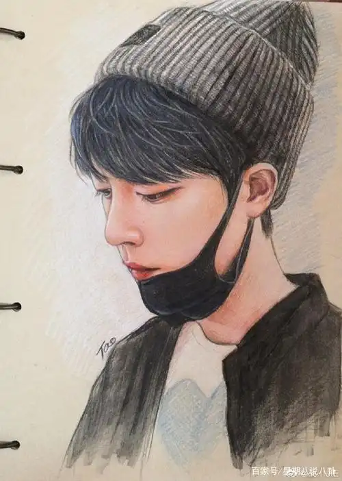 粉丝给肖战画的漫画:喜欢你身上这份侠气