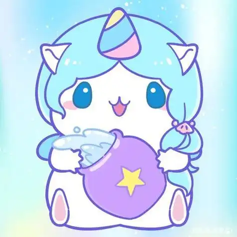 女生卡通星座头像 水瓶座 - 可爱女生头像!