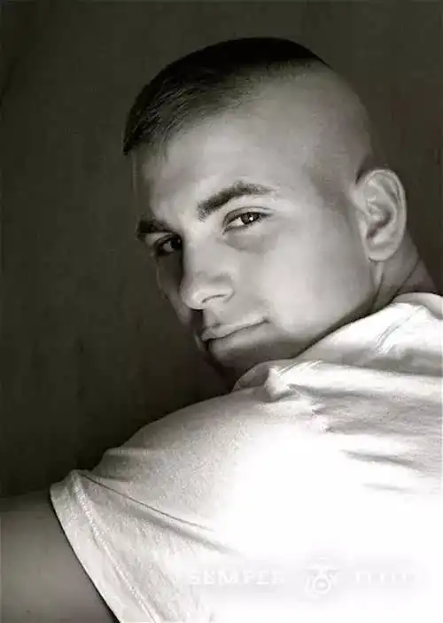 美国大兵标准寸头图集,寸头图片,发型图片