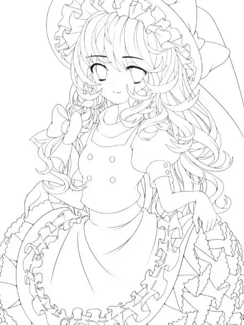 【素材】临摹动漫线稿