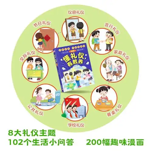 懂礼仪有教养 漫画版 穷养富养不如有教养 儿童精装 中国式 赢在教养