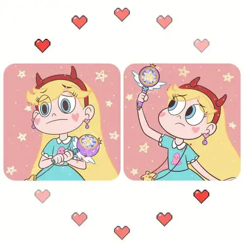 星蝶公主闺蜜头像自截取图哦