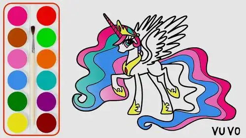 简易画教你怎么画独角兽,一起跟着画吧!