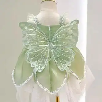 史努比女童连衣裙夏季儿童裙子洛丽塔礼服吊带超仙精灵公主裙仙女周岁