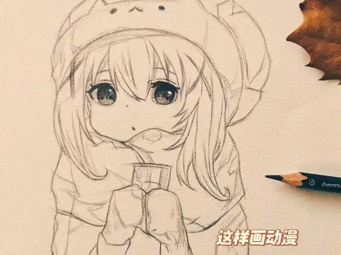 这样画动漫女孩也太简单了吧