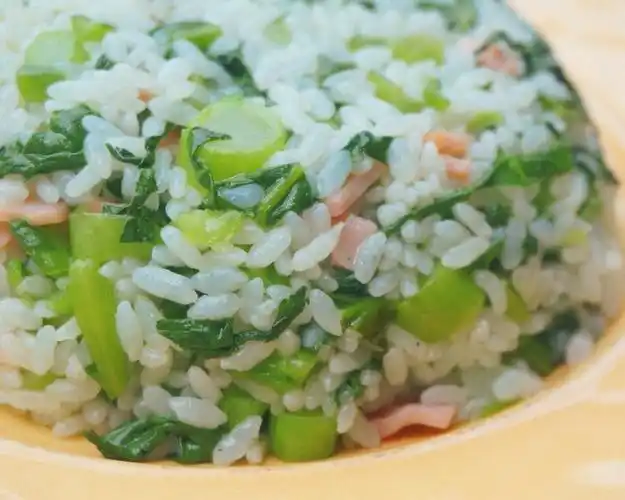 火腿青菜猪油饭