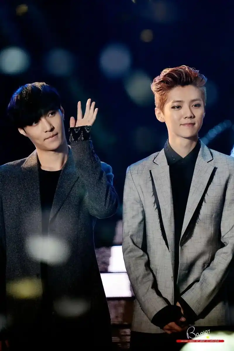 exo时期鹿晗# 一些合影