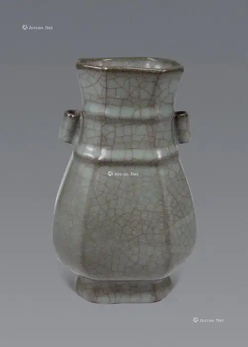 0739 宋代 官窑八棱双耳尊