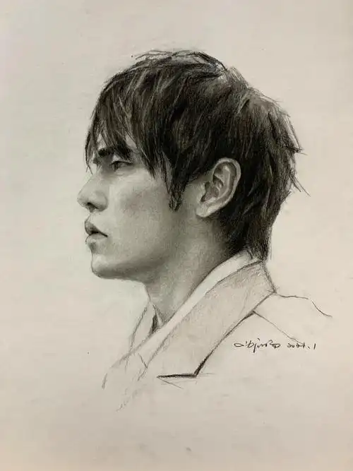 素描人像周杰伦步骤图