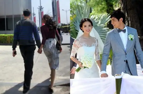 张梓琳与高富帅老公牵手出游 网友围观屌丝自嘲