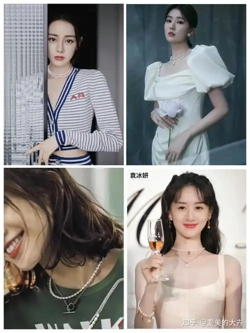 1,珍珠项链跟偏休闲的衣服搭配想要时髦有活力,就要穿偏休闲的衣服