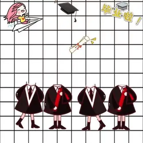 毕业集体照抠图素材相片打印版