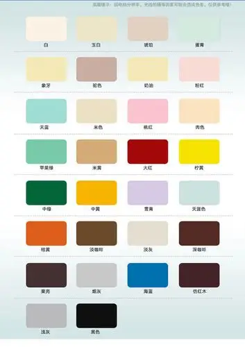 685新款肉色黑色油漆聚氨酯漆木器漆彩色家具漆色卡清油清漆喷漆