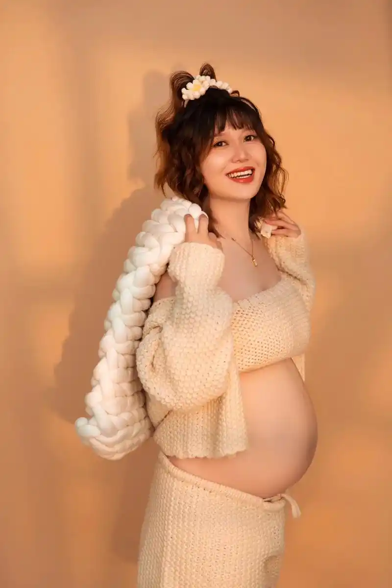 孕妇照的意义不在于几张照片  而是送给十月怀胎的自己  留一 - 抖音
