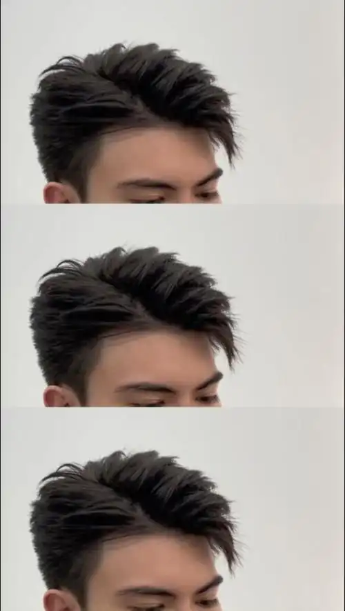 清爽干净男生痞帅,男士发型 发型分享男生最好看的韩式纹理气垫烫男生