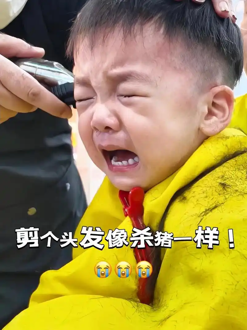有同款宝宝吗?每次剪头发都哭的撕心裂肺!