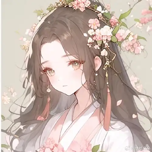 唯美清甜古风动漫情侣头像