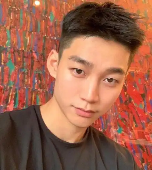 最新男生中分发型不烫分发型