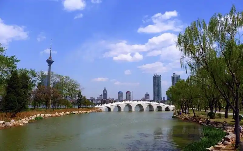 天津水上公园清新风景