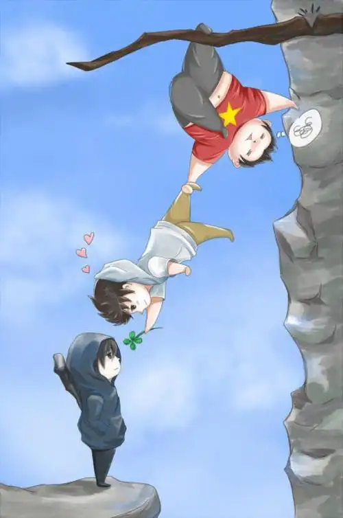 盗墓笔记壁纸我最喜欢铁三角黑花的组合