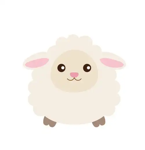 卡通小绵羊eps