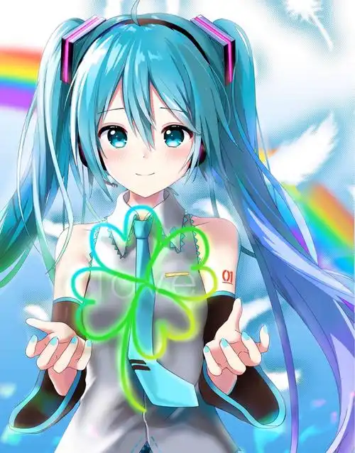 动漫壁纸:《初音未来》阁下的老婆我就收下了~续