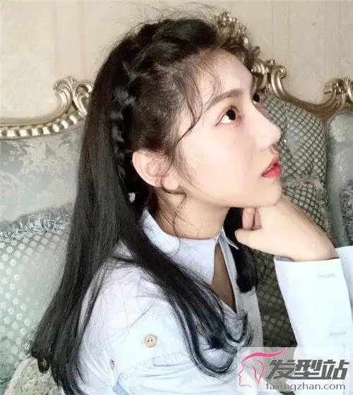 甜美减龄的元气编发 简单易学时尚显脸小