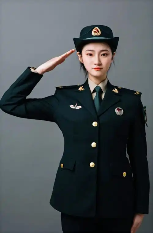 穿军装的小姐姐,必须上头条