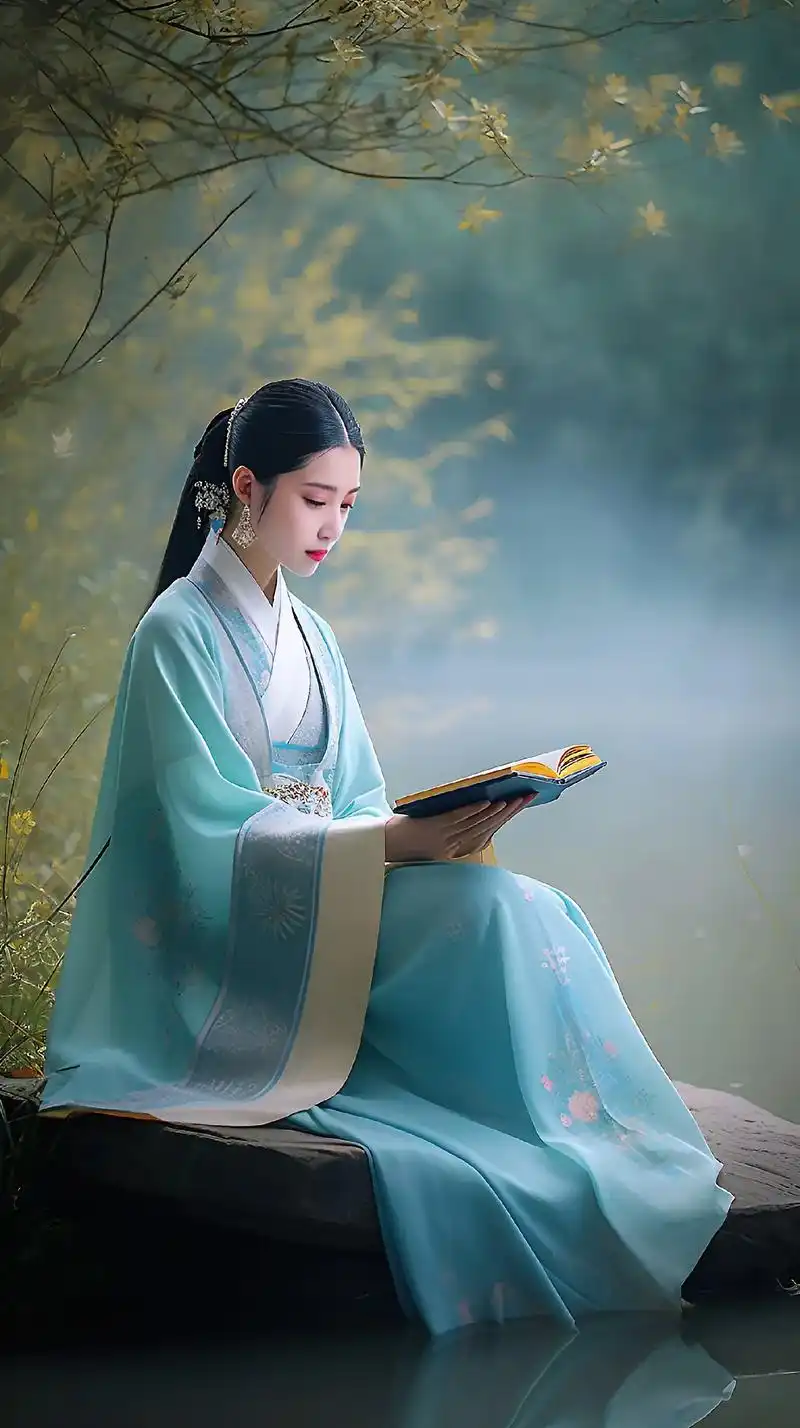 静享时光,时光清浅,岁月嫣然.#古风#唯美意境 #时光一去不 - 抖音