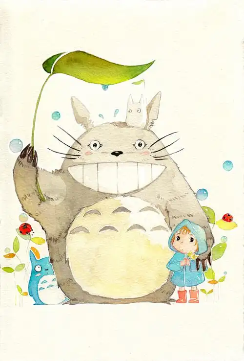 致敬宫崎骏的插画系列