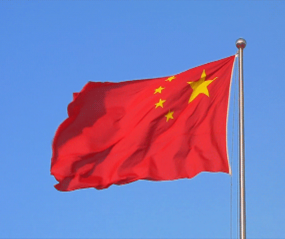 #随手拍# 迎国庆 我和国旗合个影_祖国