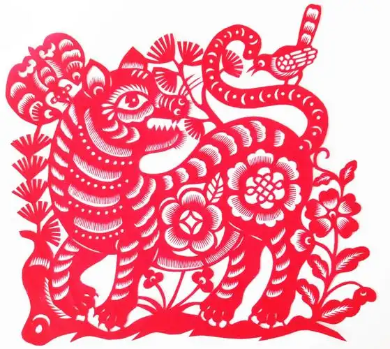 中国艺术报精选40副虎年剪纸作品