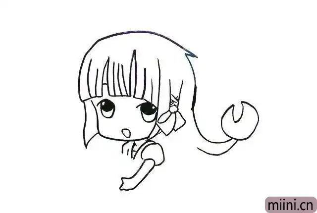 十二星座简笔画卡通娃娃天蝎座