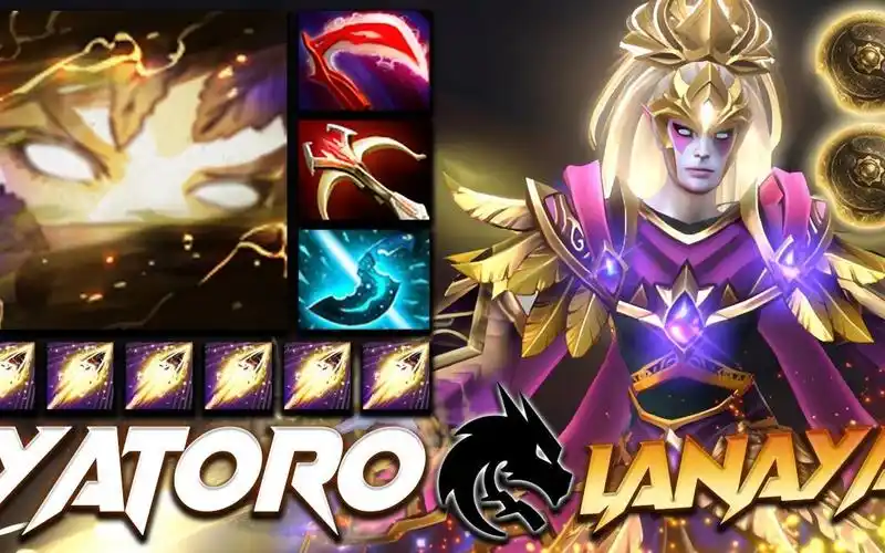 34 dota2】yatoro 圣堂刺客教学!刺客拉娜亚!