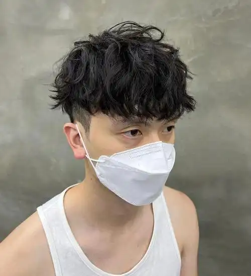 男生烫发发型分享#男生发型#男生烫发#男士发型#男生纹理烫发