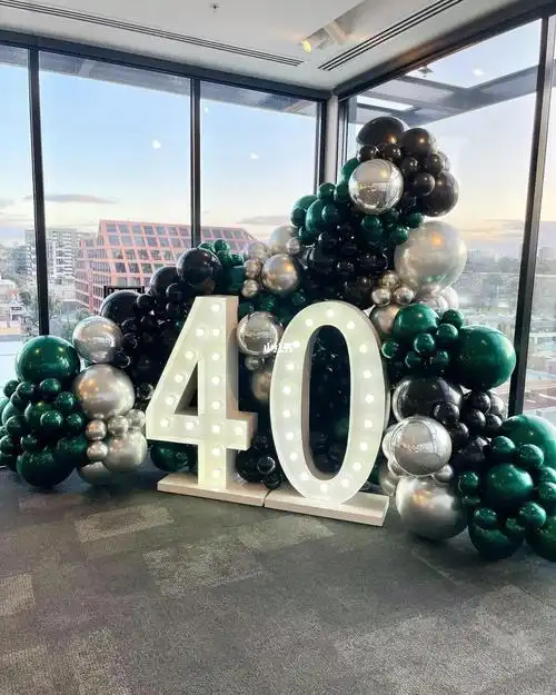 气球培训|深夜放毒,爆款40岁生日布置98