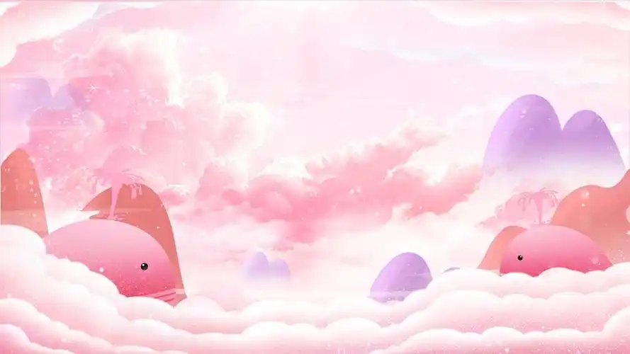 4k粉色卡通大鱼海棠视频背景大鱼海棠背景大鱼海棠卡通背景