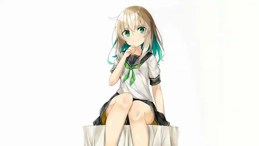 唯美动漫少女高清水手服校园美女二次元桌面壁纸