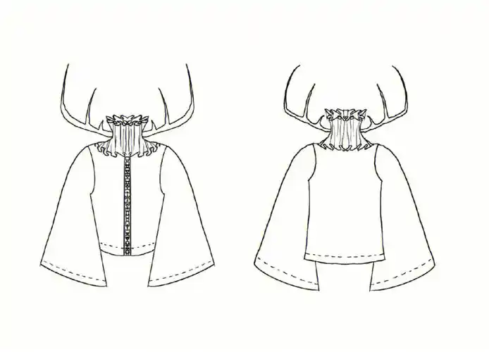 服装正反款式图电子版来啦