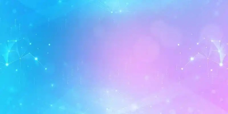 蓝色紫色科技感曲线几何科技展板背景