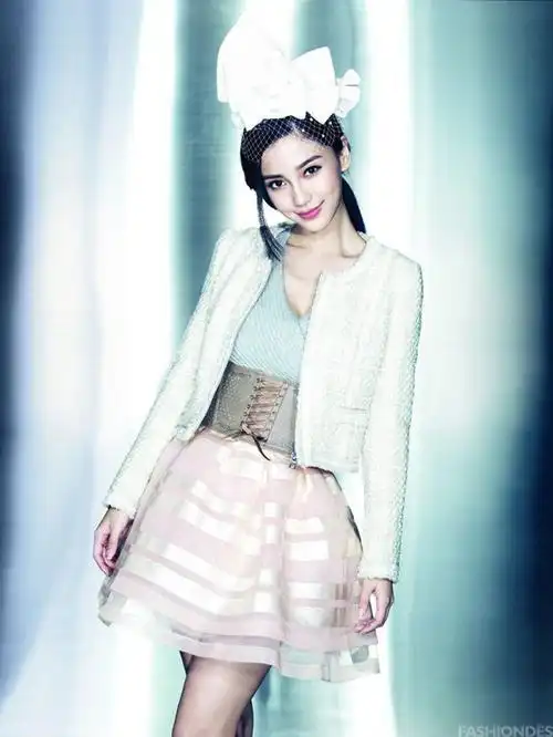 angelababy广告大片 维多利亚时代甜美少女