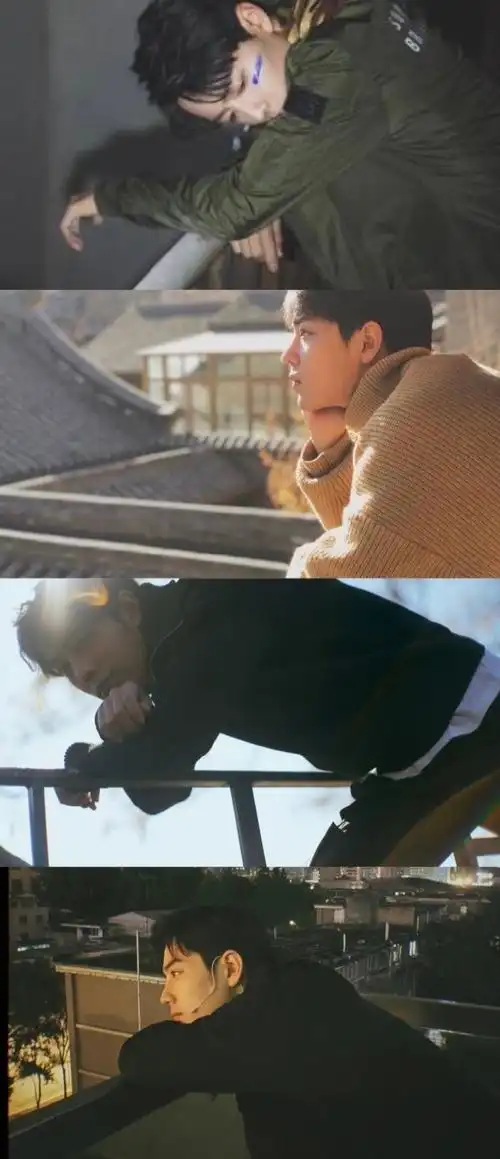 肖战天台侧颜照