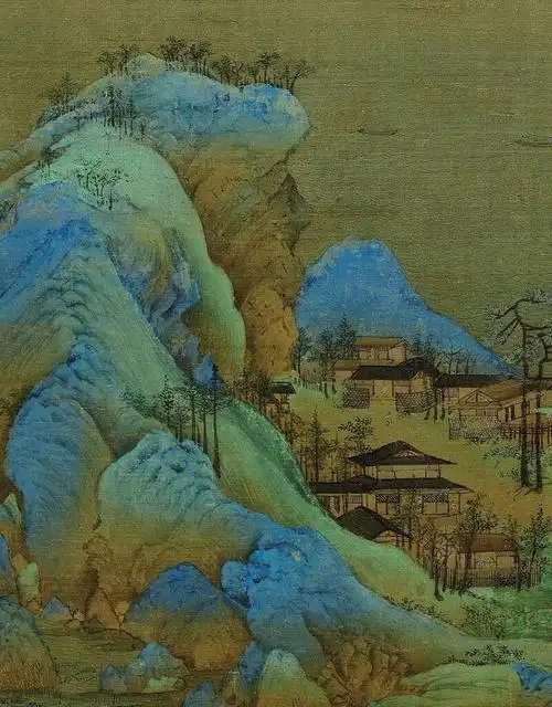 《千里江山图》:宋代名画.