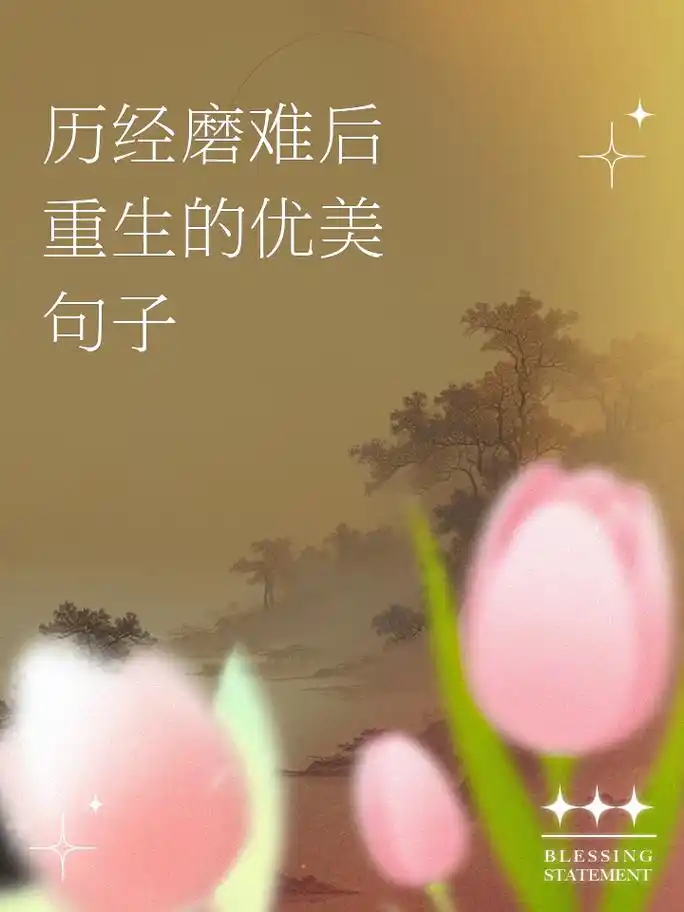 历经磨难后重生的优美句子 1,历经风雨洗礼,犹如凤