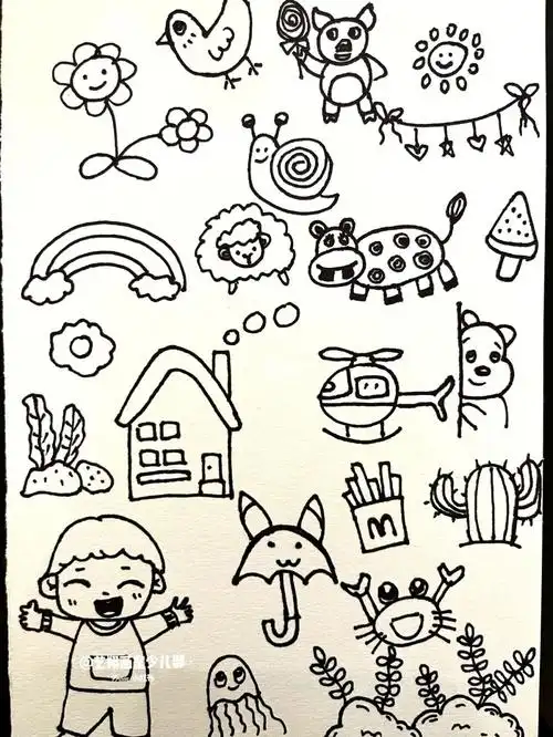 艺翔幼儿园简笔画素材